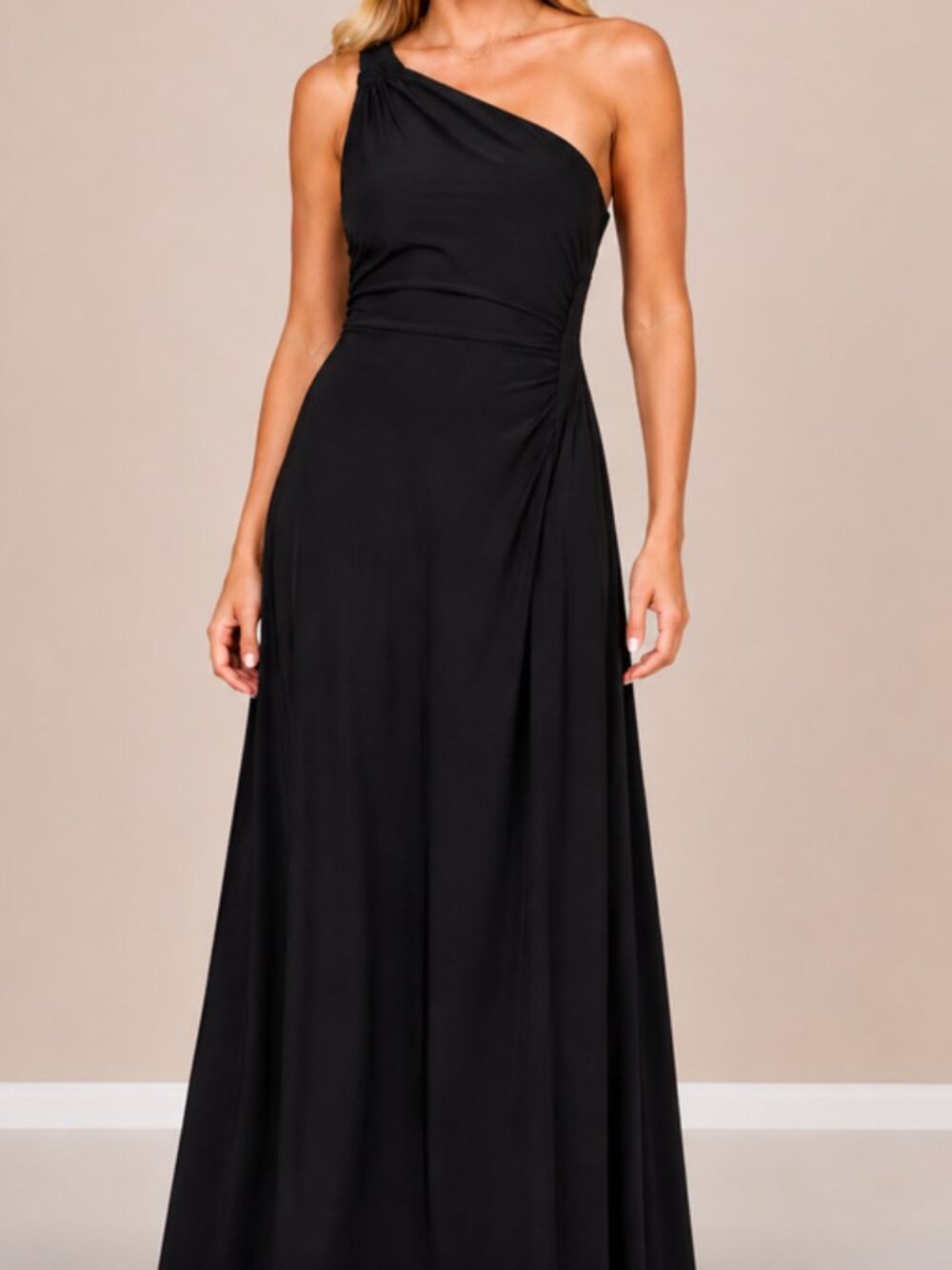 Show Me Your Mumu Black One Shoulder Formal Dress XL